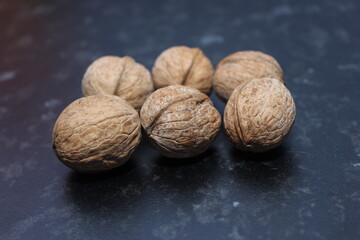 walnuts close up