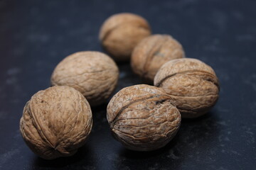 walnuts close up