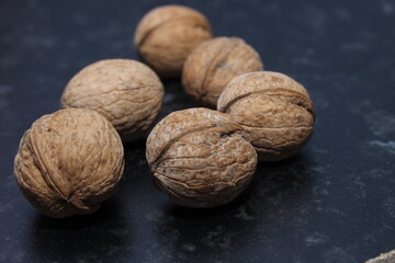 walnuts close up