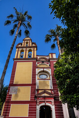 XVI Century Church of St. Augustine (Augustinian Fathers) - Iglesia de San Agustin (Padres Agustinos) at Calle San Agustin in Malaga. Costa del Sol, Andalusia, Spain.