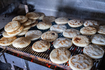 Arepas en grill