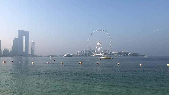 Dubai Ain Ferris wheel on Bluewaters island