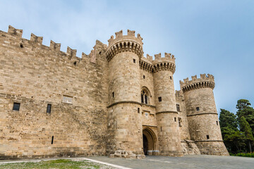 Fototapeta na wymiar The Palace of the Grand Master of the Knights of Rhodes 