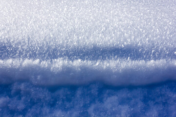 Fresh snow blanket in the Austrian alps on a cold day during winter