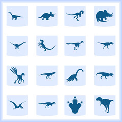 Dinosaur  related simple set. 16  filled