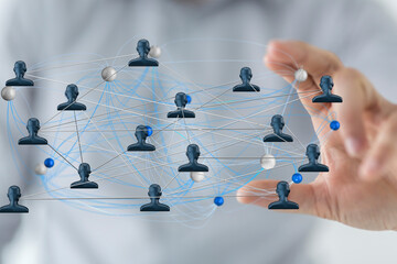 conference Digital Network and data concept