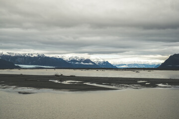 View of Childhood glacier in the distance.