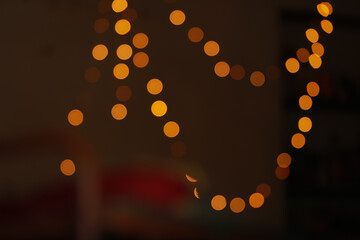 Beautiful blurred light bokhe for background material