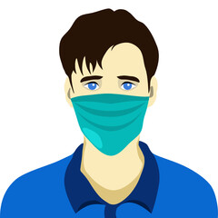 Man in a medical mask