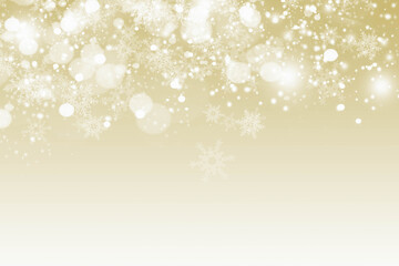 Christmas background concept design of white snowflake and snow