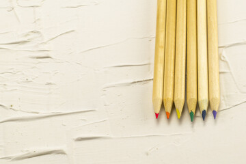 Obraz premium six pencils with colors of diversity