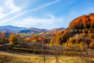 autumn landscape in mountains