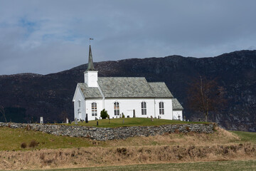 Fototapeta na wymiar Rovde church, Sunnmøre, Norway