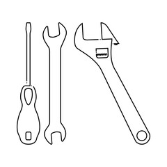 Wrench And Screwdriver Icon