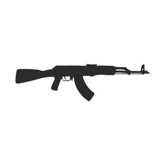 Fototapeta premium Assault rifle . Doodle style. assault rifle vector sketch illustration