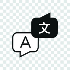 Fototapeta premium Vector image. Languages ​​icon. Translation image.