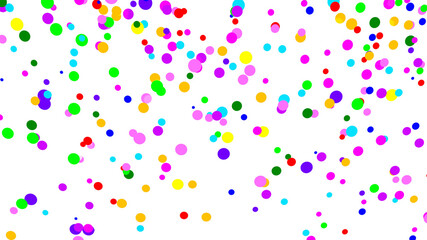 Fototapeta na wymiar colorful confetti on white background
