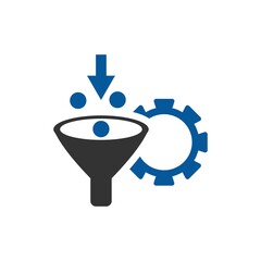 Filtration process icon