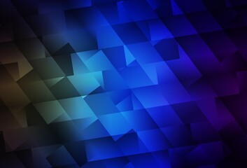 Obraz premium Dark Blue, Green vector background with rectangles.