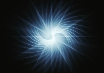 抽象的な青い光線