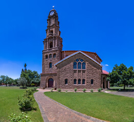Side garden of NG Moerdergemeente church in Kroonstad Free State South Africa
