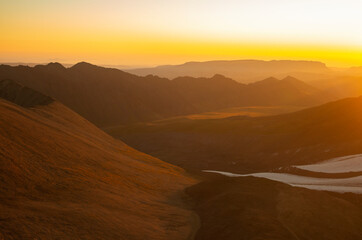 Fototapeta na wymiar Mountain landscape. Dawn. Caucasus