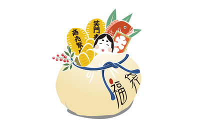 商売繁栄・福袋・小判