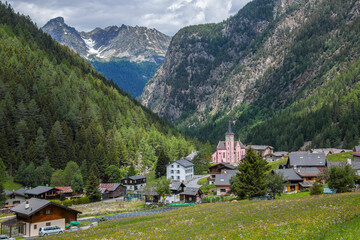 Village of Trient in Valais, Switzerland.