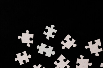 puzzle on a black background