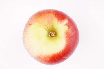 red apples on white background