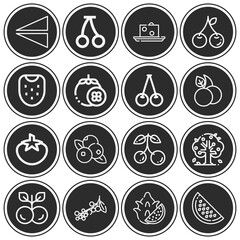 16 pack of turn out  lineal web icons set