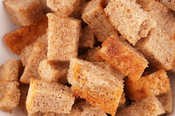 crackers on a white background