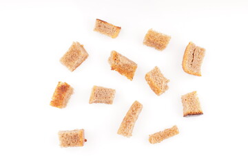 crackers on a white background