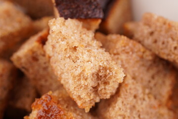 crackers on a white background