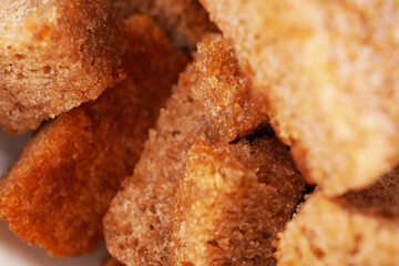 crackers on a white background