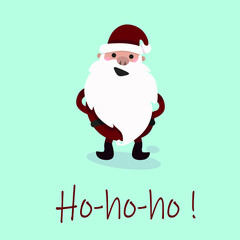 christmas card with santa claus