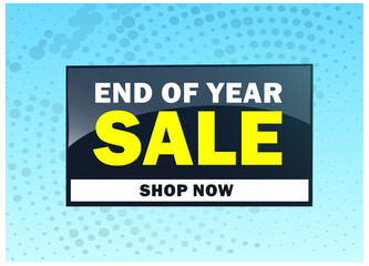 End of year Sale word concept vector illustration with lines and 3d style, landing page, template, ui, web, mobile app, poster, banner, flyer, background, gift card, coupon, label, wallpaper