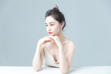 Obraz premium Beauty Portrait Of Young Asian Woman