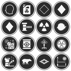 16 pack of effects  filled web icons set
