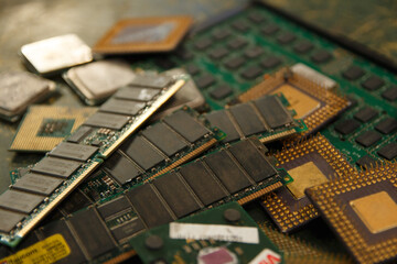 electronic circuit board, placa mãe, computador, hardware