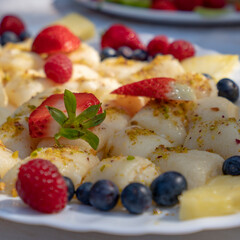 waffles with berries