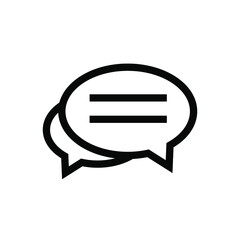 Think bubble isolated. Trendy think bubble in flat style. Modern template for social network and label