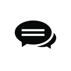 Think bubble isolated. Trendy think bubble in flat style. Modern template for social network and label