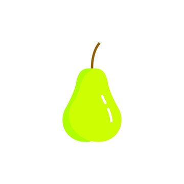 Pear Linear Icon Vector Graphics Simple Icon Editable Stroke Fruit Pear