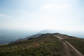 Views over the Malvern Hills in Worcestershire.