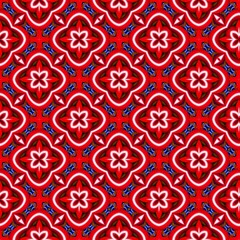 colorful symmetrical repeating patterns for textiles, ceramic tiles, wallpapers and designs. seamless image.
