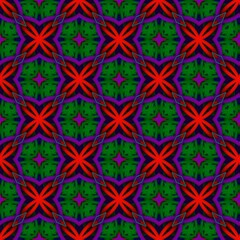 colorful symmetrical repeating patterns for textiles, ceramic tiles, wallpapers and designs. seamless image.
