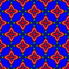 colorful symmetrical repeating patterns for textiles, ceramic tiles, wallpapers and designs. seamless image.
