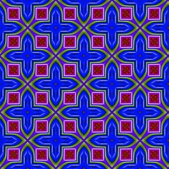 colorful symmetrical repeating patterns for textiles, ceramic tiles, wallpapers and designs. seamless image.
