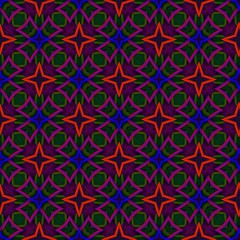colorful symmetrical repeating patterns for textiles, ceramic tiles, wallpapers and designs. seamless image.
